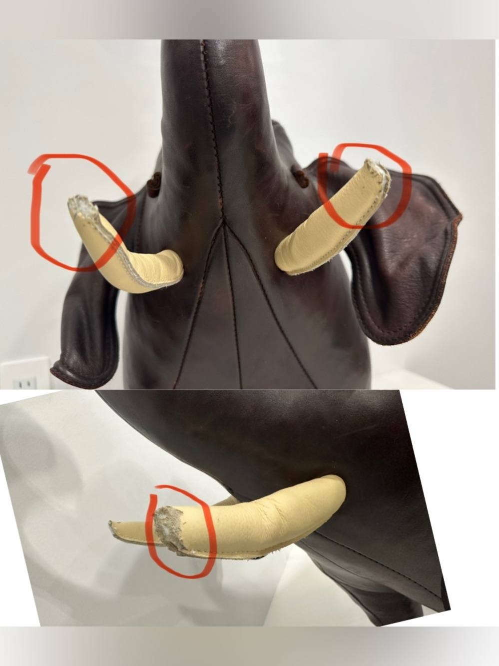 Omersa Standard Leather Brown Elephant
Home Accent H: 51cm, L: 52cm, W: 23cm - Picture 10 of 16